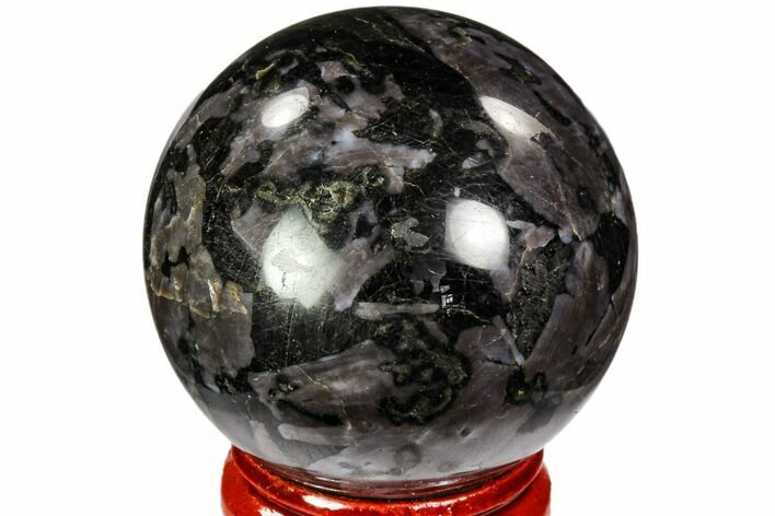 Polished, Indigo Gabbro Sphere - Madagascar #104685
